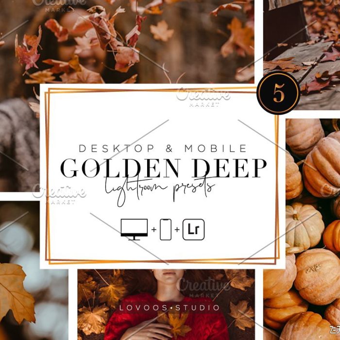 [旅拍LR预设]深秋风光人像金色调Lightroom预设/手机APP滤镜 GOLDEN DEEP – Lightroom Presets