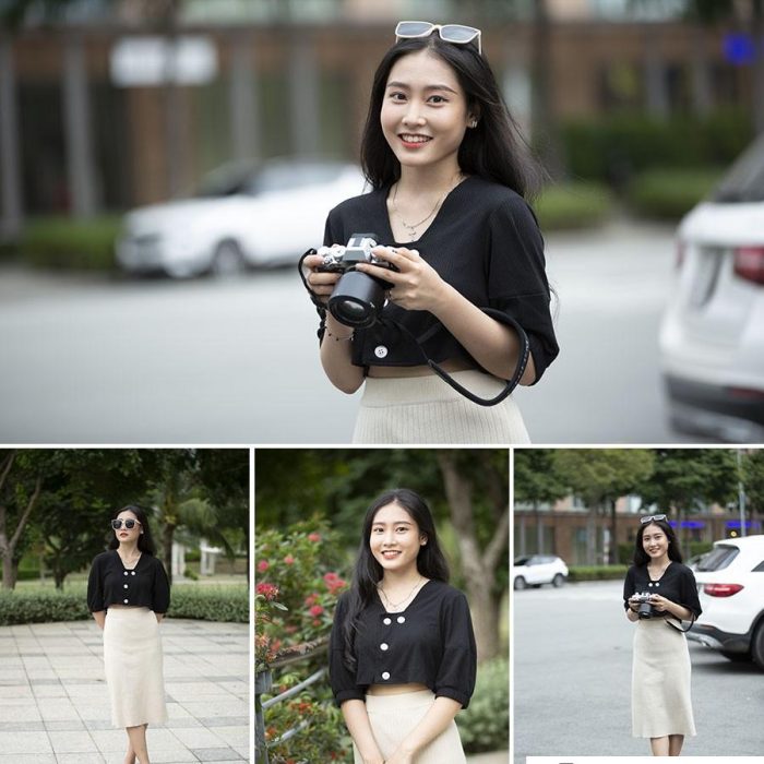 [时尚人像RAW原图]13张外拍美女人像摄影CR2RAW原图,人像修图练习RAW素材