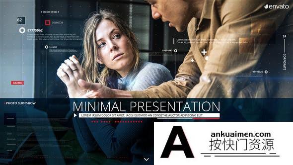 [开场片头]现代科技感企业商务宣传片头AE模板- Minimal Presentation