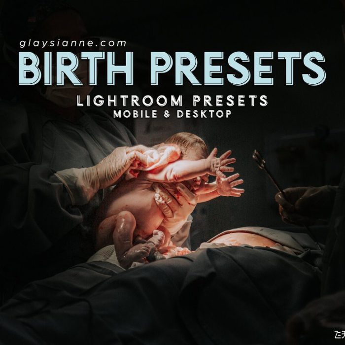 [新生儿童预设]新生婴儿出生记录摄影后期编辑Lightroom预设 Birth Photography Presets