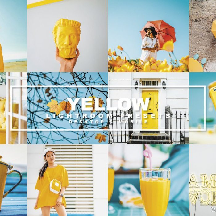 [人像LR预设]柠檬黄色调Lightroom预设 Advina Store Yellow lightroom presets