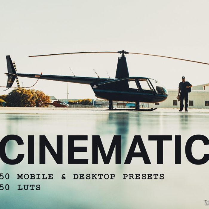 [胶片LR预设]经典电影胶片LR预设/移动APP+LUT预设 Cinematic Lightroom Presets LUTs