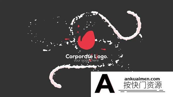 [logo模板]流体线条Logo动画AE模板- Liquid Logo