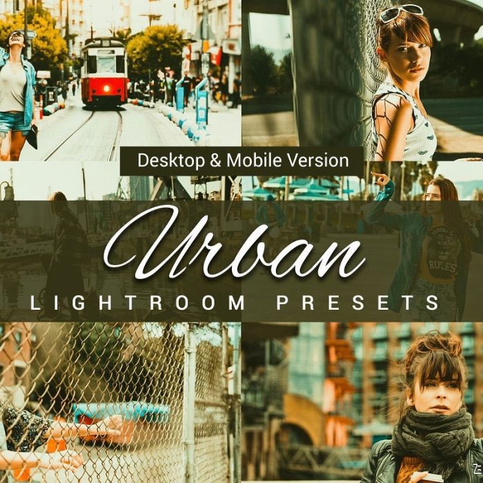 [旅拍LR预设]城市旅拍人像蓝橙色LR预设/移动APP+LUT滤镜 Urban Lightroom Presets