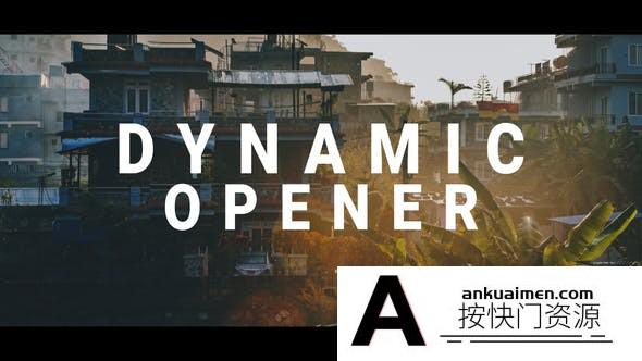 [Premiere预设]PR预设-文字图片快闪片头 Dynamic Motion Opener