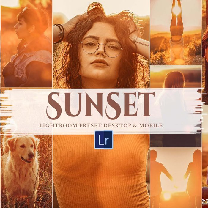 [人像LR预设]黄金时段日落逆光人像Lightroom预设/手机版APP滤镜 Sunset Lightroom Presets