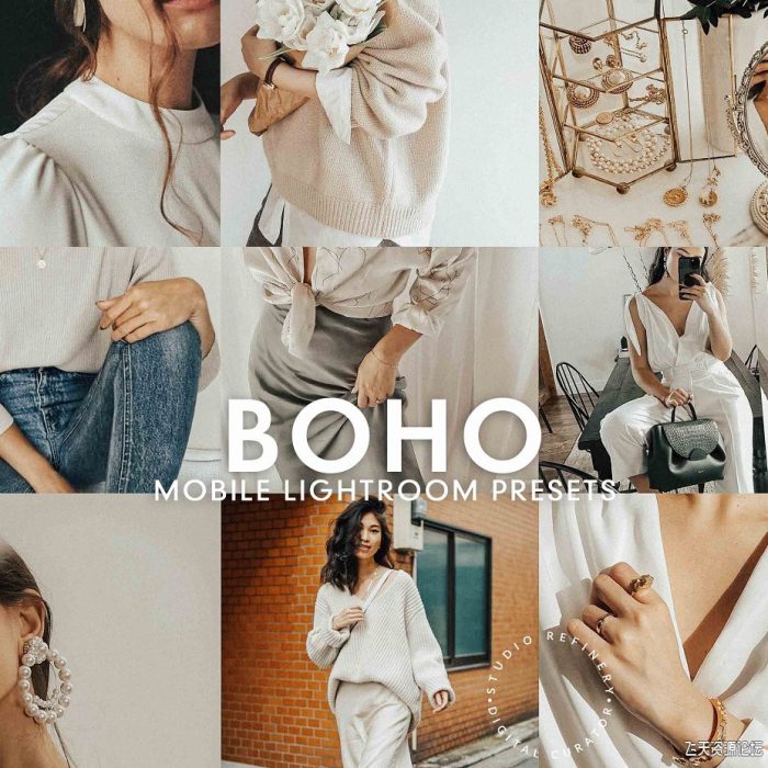 [手机版lr预设]居家摄影经典灰调手机版Lightroom预设 BOHO MOBILE LIGHTROOM PRESETS