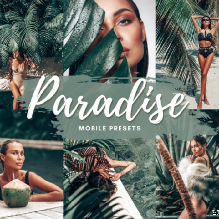 [人像LR预设]电影森系绿色调人像写真/LR预设/手机APP照片滤镜 PARADISE Lightroom Presets