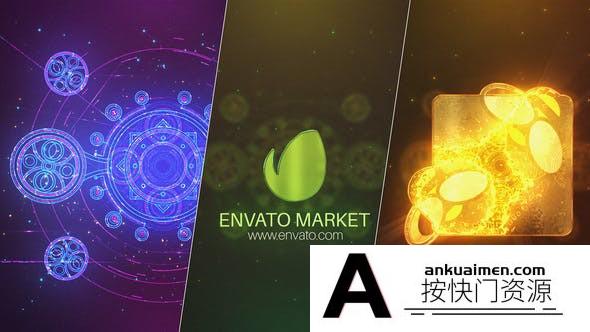 [logo模板]魔法Logo动画AE模板- Magic Logo Reveal