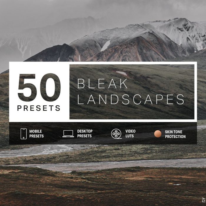 [胶片LR预设]旅拍风光电影胶片LR预设+LUT预设 Bleak Lightroom Presets + LUTs