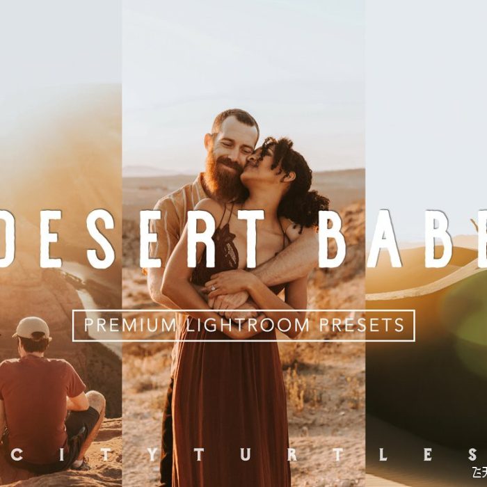 [人像LR预设]沙漠旅拍人像婚礼Lightroom预设APP滤镜 DESERT BABE Outdoor Portrait Presets