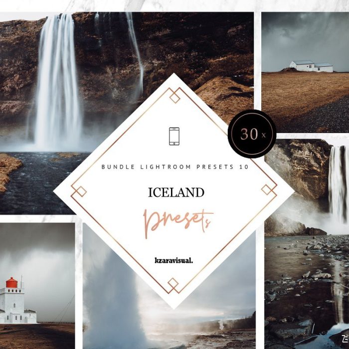 [手机版lr预设]旅拍风光手机移动版Lightroom预设 LR Mobile | Iceland Landscapes