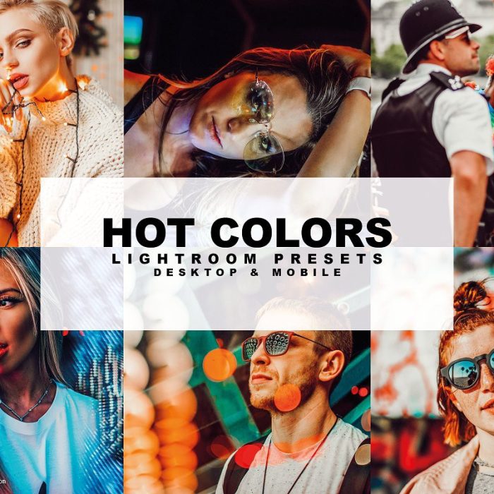[人像LR预设]浓郁色彩增强人像后期Lightroom预设下载Hot Colors Presets