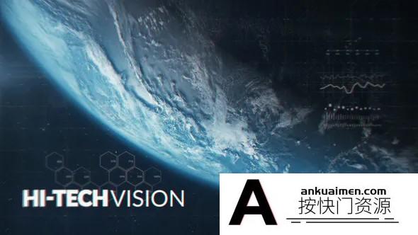 [开场片头]AE模板-科幻宇宙地球宣传片头模板下载 Futuristic Space Trailer