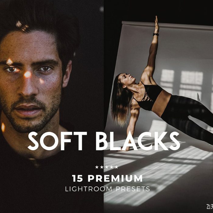 [人像LR预设]城市风光黑金胶片人像Lightroom预设APP滤镜 Soft Blacks Lightroom Presets