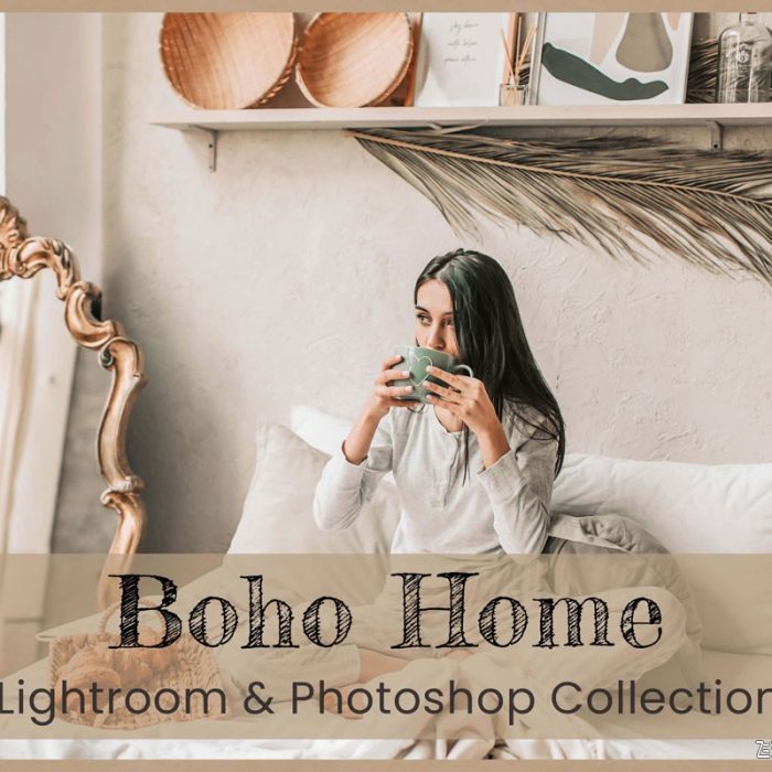 [人像LR预设]波西米亚风家庭人像LR预设/LUT预设Boho Home Lightroom Presets LUTs