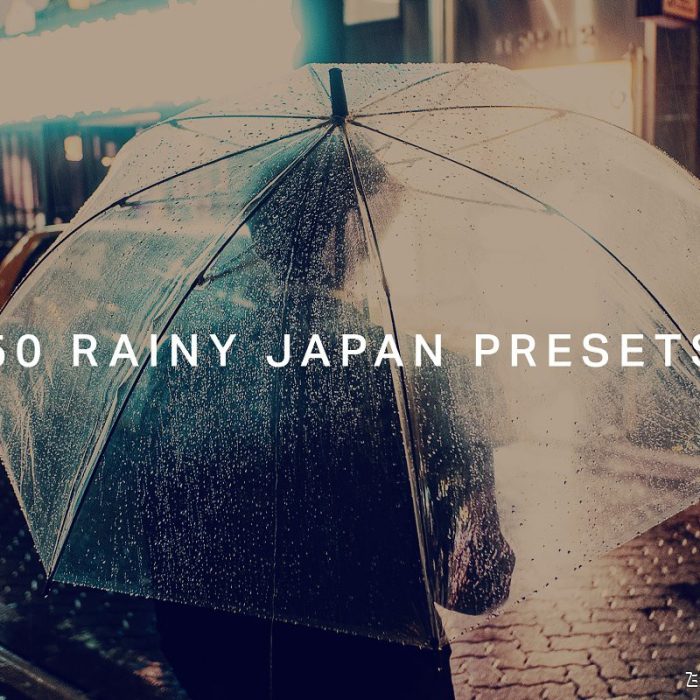 [风光LR预设]旅拍风光城市雨夜LR预设+3DLUT预设 Rainy Japan Lightroom Presets LUT