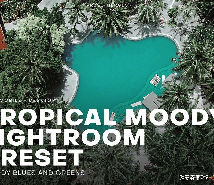 [人像LR预设]优雅情绪电影调色Lightroom预设 Tropical Moody Lightroom Preset