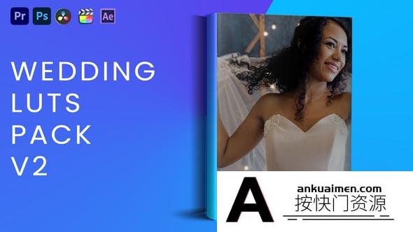 20个婚礼视频调色LUT预设 V2 支持/FCPX/PR/达芬奇/PS调色预设