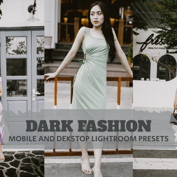 [人像LR预设]深色时尚人像调色Lightroom预设 Dark Fashion Lightroom Presets