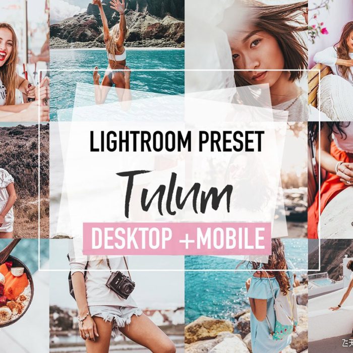 [旅拍LR预设]Instagram博客旅拍人像胶片感Lightroom预设+手机版APP预设