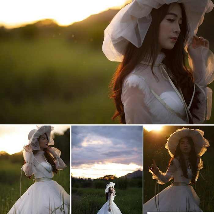 [时尚人像RAW原图]夕阳逆光黄金时段美女人像RAW原片11P