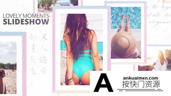 [相册AE模板]清新美好回忆照片相册开场片头AE模板- Lovely Moments Slideshow