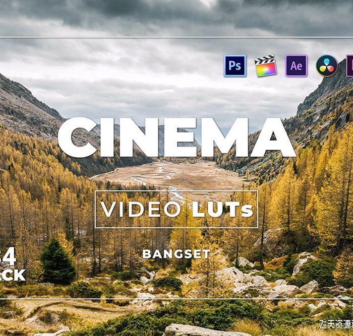 电影风光胶片视频调色LUT预设包 Bangset Cinema Pack 34 LUTs