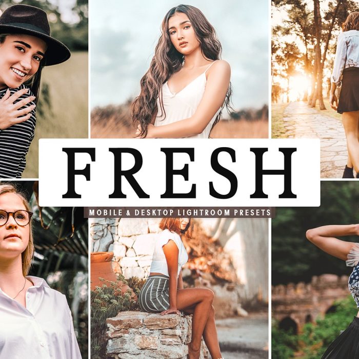 [人像LR预设]明亮温暖胶片感通透人像LR预设+APP预设 Fresh Lightroom Presets