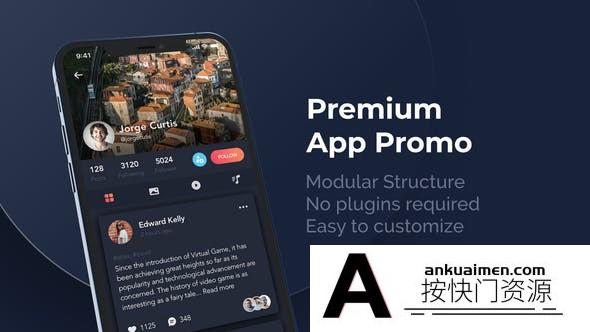 [APP模板]苹果iPhone 12手机APP宣传展示片头AE模板- Premium App Promo Phone 12 Pro