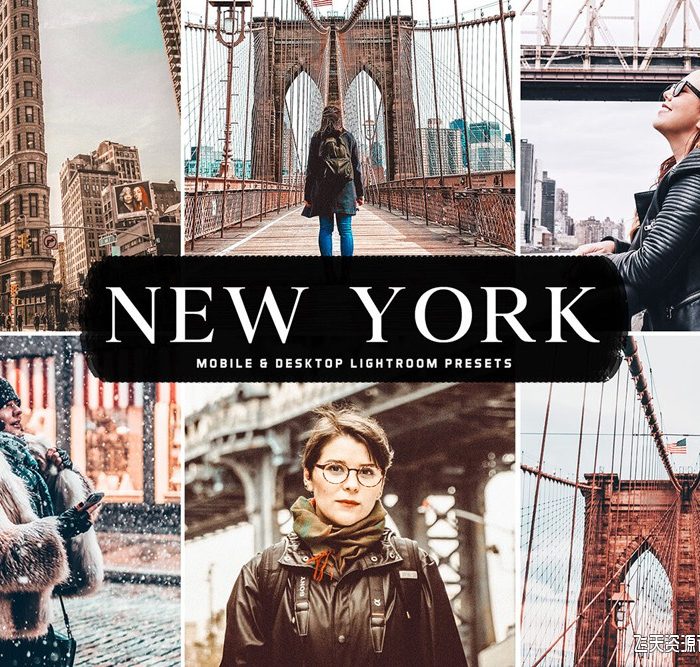 [旅拍LR预设]纽约旅拍街头人像风景Lightroom预设 New York Lightroom Presets