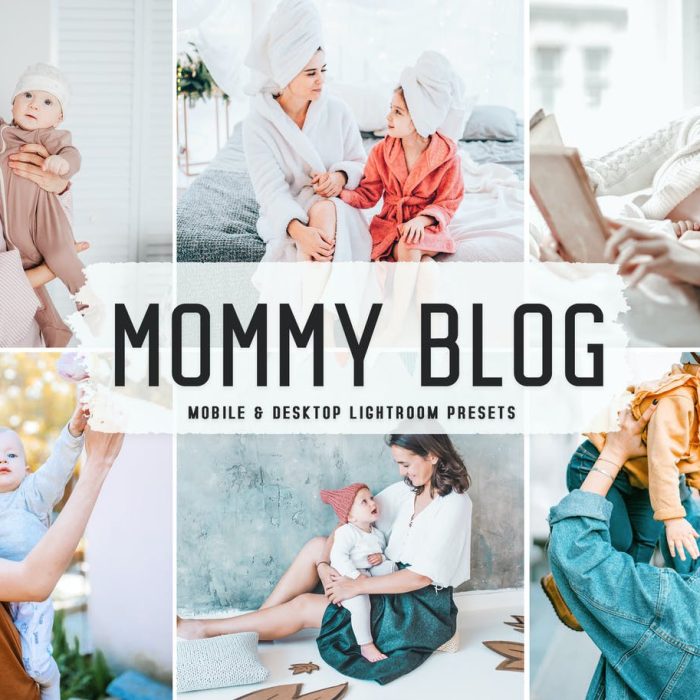 [人像LR预设]宝妈亲子家庭人像后期Lightroom预设与移动版LR预设 Mommy Blog Lightroom Presets