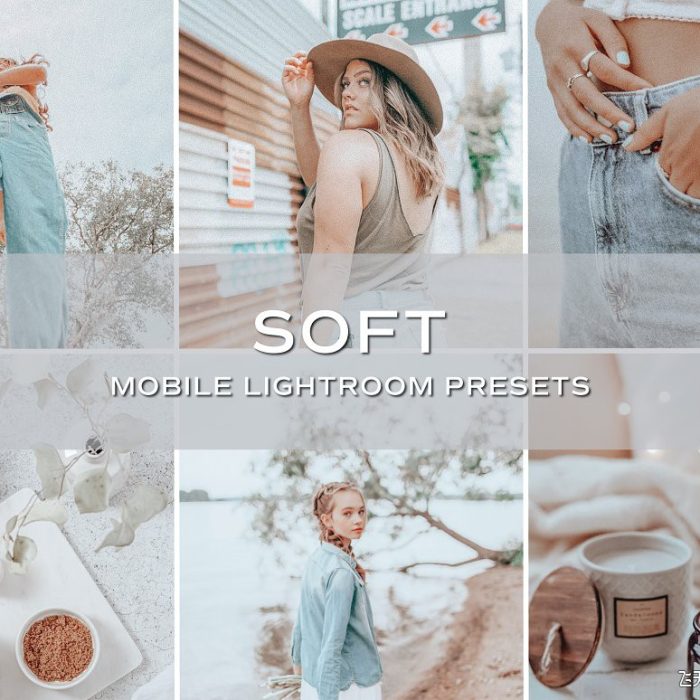 [日系LR预设]日系小清新通透人像Lightroom预设手机APP调色滤镜 Soft Lightroom Presets