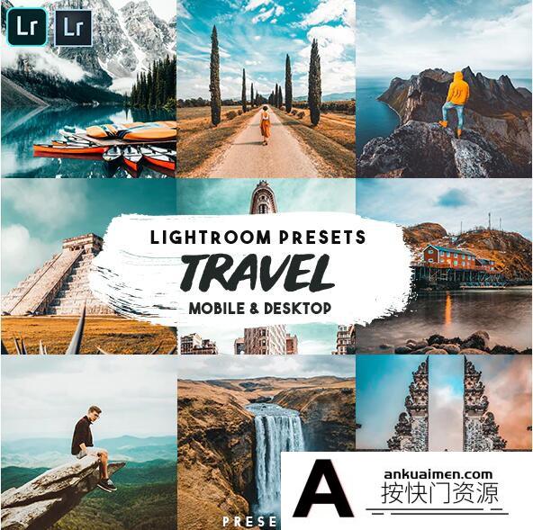 [旅拍LR预设]INS风旅拍风光大片色调LR预设/APP预设 Travel insta Lightroom Presets