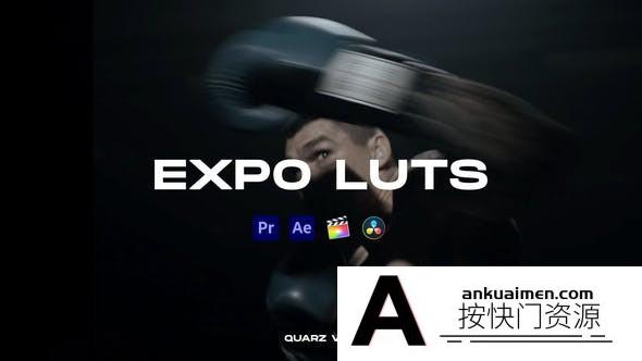 10个电影MV质感视频后期调色LUT预设 Expo LUTs Color Presets