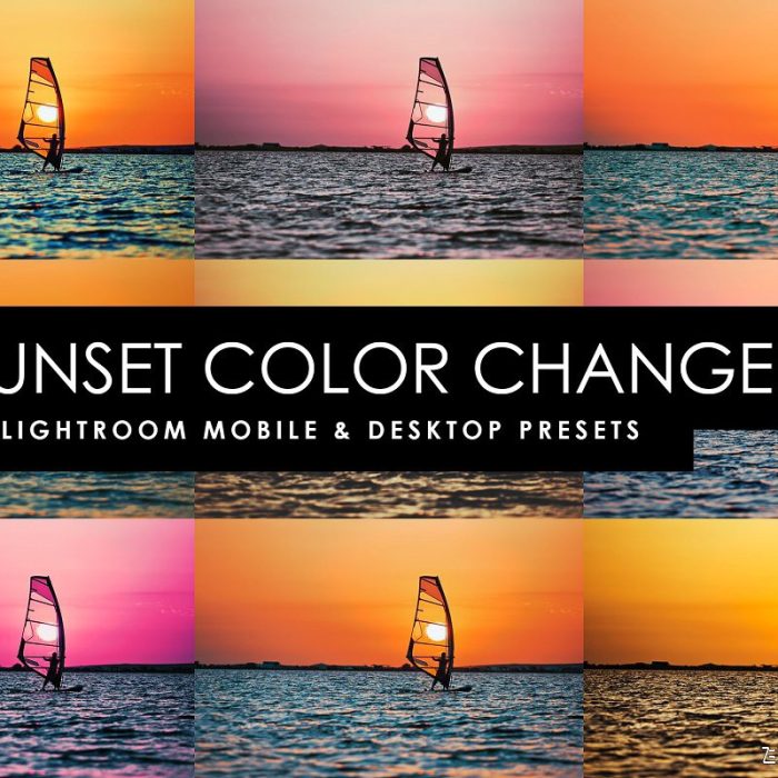 [风光LR预设]日落日出风光大片LR预设+3DLUT预设 Sunset Changer Lightroom Presets