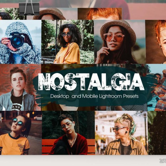 [人像LR预设]怀旧复古风街拍人像LR预设/移动APP预设 Nostalgia Lightroom Presets