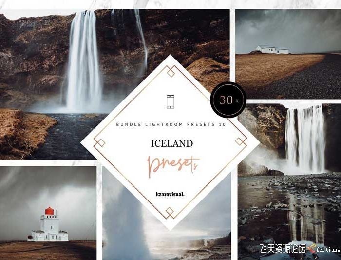 [手机版lr预设]喜怒无常冰岛风光移动手机版Lightroom预设 LR Mobile | Iceland Landscapes