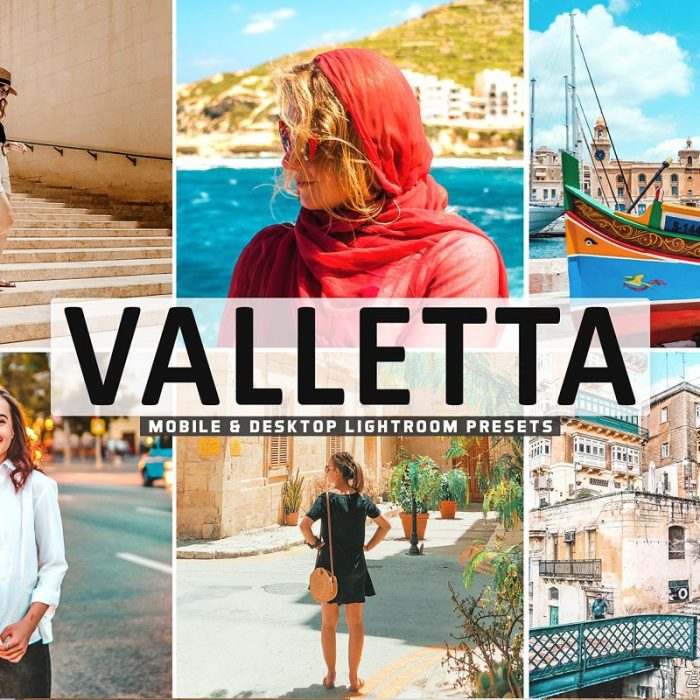 [旅拍LR预设]瓦莱塔专业旅拍风光人像Lightroom预设/APP预设 Valletta Pro Lightroom Presets