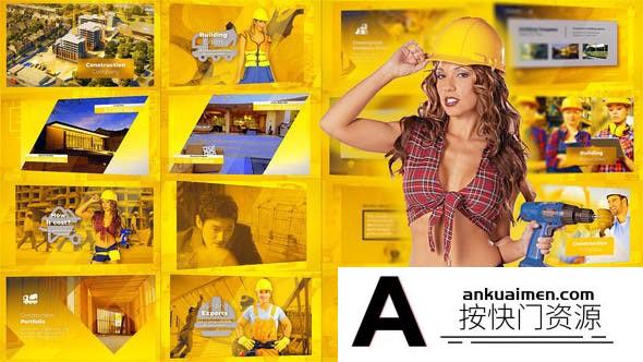 [开场片头]建筑相关介绍宣传包装片头AE模板- Construction Presentation