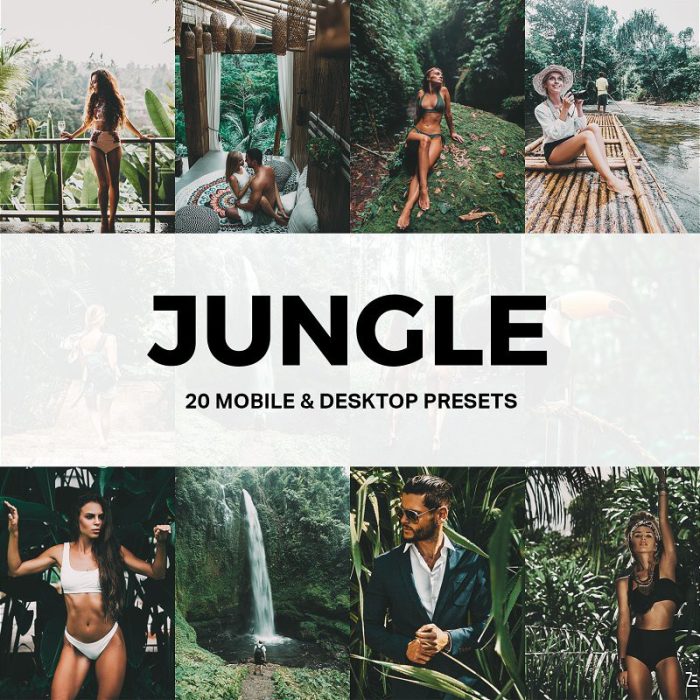 [旅拍LR预设]森系冒险旅拍LR预设/视频调色LUT预设Jungle Lightroom Presets LUT