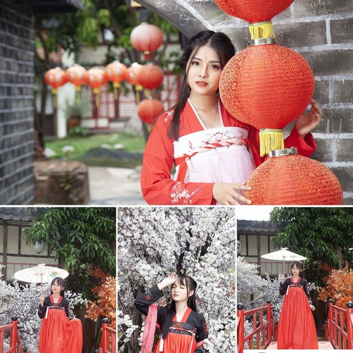 [古装汉服RAW原图]14张古装古风美女人像摄影后期修图练习RAW原图素材