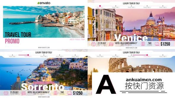 [宣传推广]旅游景点介绍宣传片头模板AE模板- Travel Tour Promo