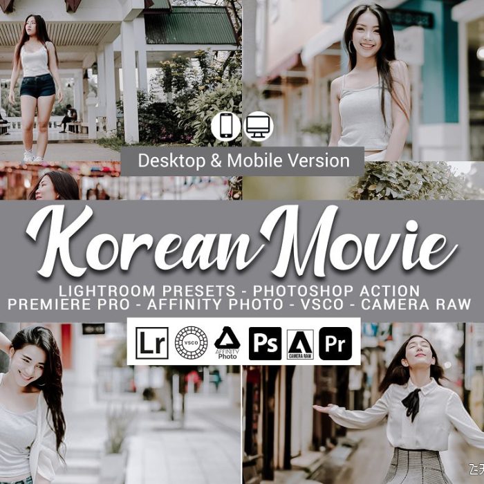 [人像LR预设]韩国电影后期调色Lightroom预设及LUT预设 Korean Movie Lightroom Presets