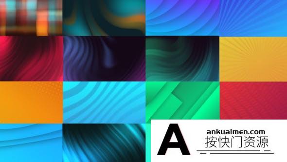 [创意特效]简单循环背景动画AE模板- Trendy Animated Backgrounds
