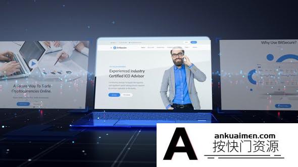 [三维AE模板]点线背景三维场景科技感包装片头AE模板- Digital Technology