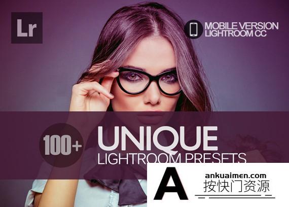 [手机版lr预设]100个独特人像手机版Lightroom预设 100+ Unique Lightroom Mobile
