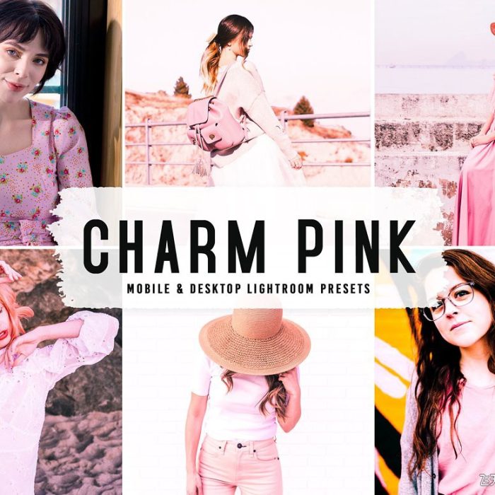 [人像LR预设]时尚魅惑粉色人像后期调色Lightroom预设 Charm Pink Pro Lightroom Presets