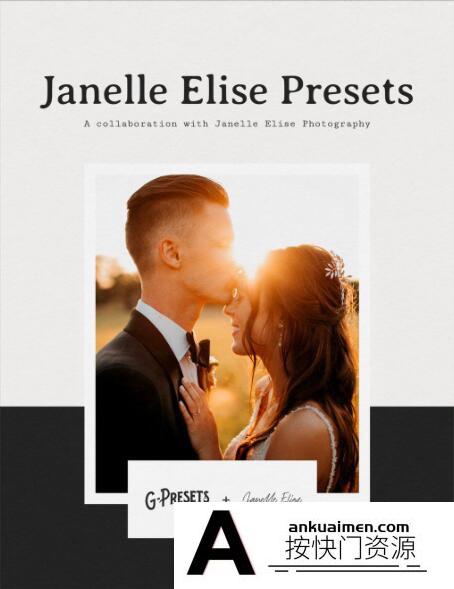 [婚礼LR预设]摄影师 JANELLE ELISE 婚礼人像LR预设 G-PRESETS JANELLE ELISE Lightroom Presets