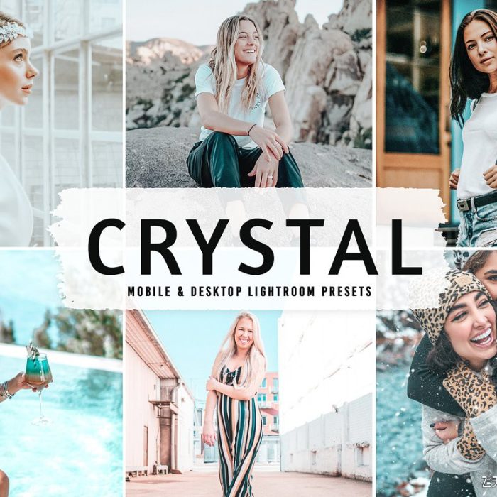 [胶片LR预设]明亮电影人像后期调色Lightroom预设 Crystal Pro Lightroom Presets